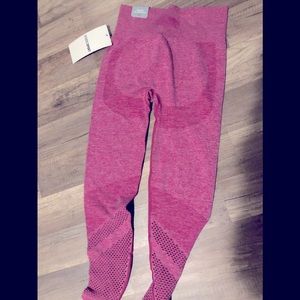 PINK seamless workout tight - S size, rosy color